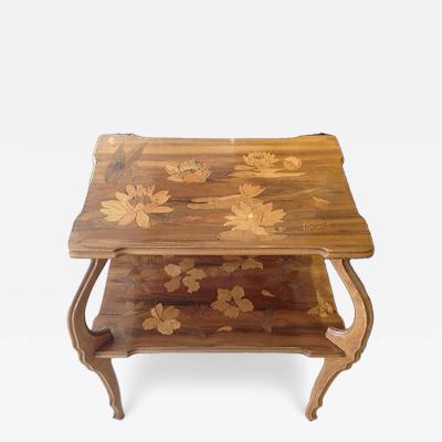 Paul Guth Antique Art Nouveau Inlaid Table Signed Paul Guth Circa 1920