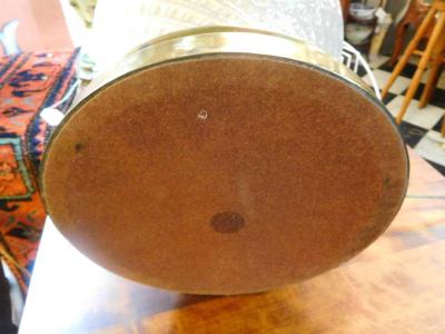 Paul Hanson Pair of Ceramic Basket Weave Paul Hanson Lamps with Ivory Crackle Glaze