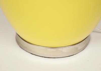 Paul Hanson Paul Hanson Lemon Yellow Porcelain Lamps