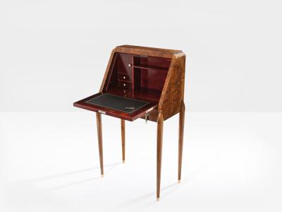 Paul Iribe Paul Iribe attr amboyna burl cabinet secretary desk circa 1920