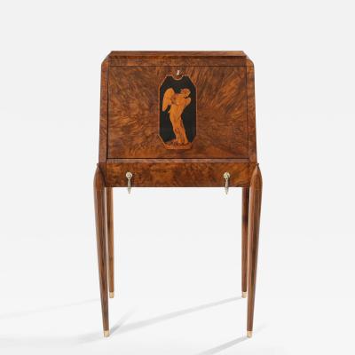 Paul Iribe Paul Iribe attr amboyna burl cabinet secretary desk circa 1920