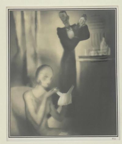 Paul Iribe Rose et Noir Commentary on Social Drinking Triple Triptych by Paul Iribe