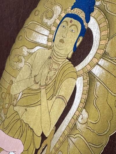 Paul Jacoulet Framed Rare Woodblock Print Le Genie Sans Nom by Paul Jacoulet