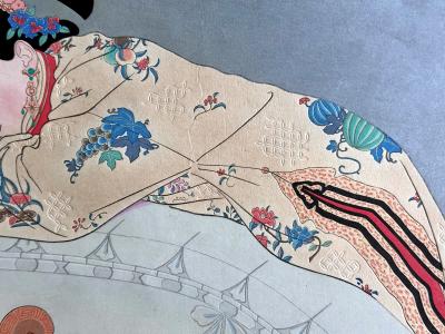 Paul Jacoulet Japanese Woodblock Print Fumees de Santal by Paul Jacoulet