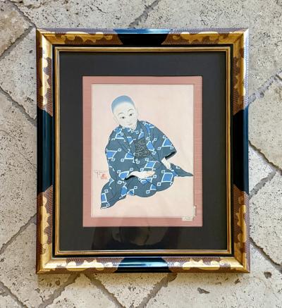 Paul Jacoulet Japanese Woodblock Print Kiyoshi Tokio by Paul Jacoulet