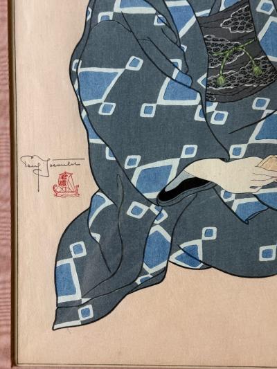 Paul Jacoulet Japanese Woodblock Print Kiyoshi Tokio by Paul Jacoulet