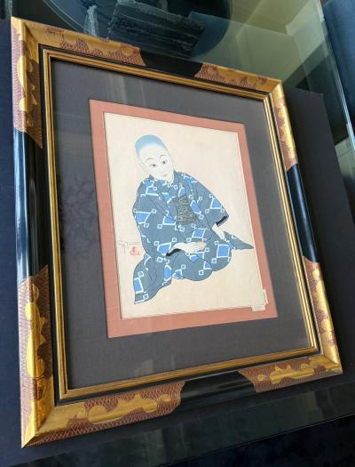 Paul Jacoulet Japanese Woodblock Print Kiyoshi Tokio by Paul Jacoulet