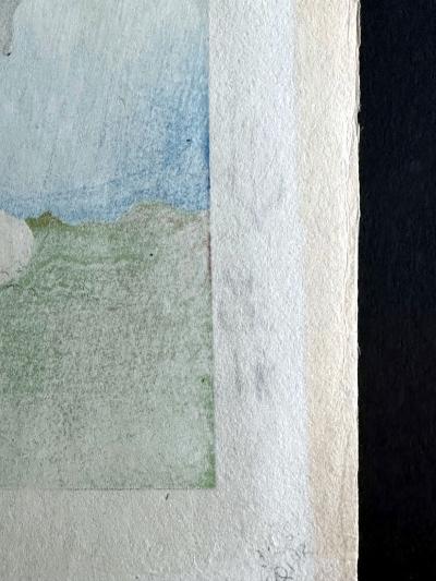 Paul Jacoulet Japanese Woodblock Print Le Bonze Errant by Paul Jacoulet