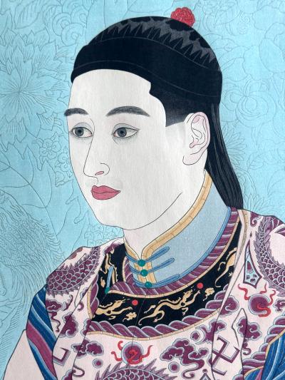 Paul Jacoulet Japanese Woodblock Print Le Mandarin Aux Lunettes by Paul Jacoulet