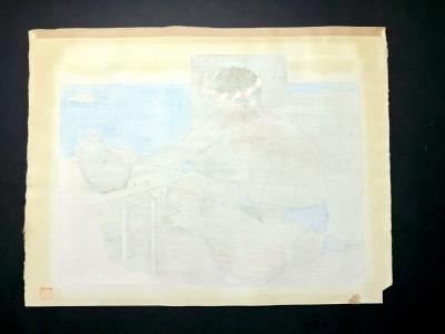 Paul Jacoulet Japanese Woodblock Print Le Sculpteur de Tokobuei Mers du Sud by Paul Jacoulet