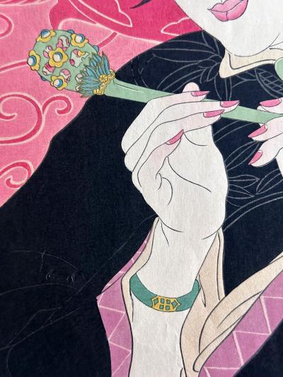 Paul Jacoulet Japanese Woodblock Print Les Jades Chinoise by Paul Jacoulet