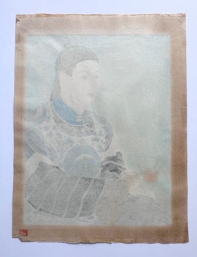 Paul Jacoulet Woodblock Print Le Mandarin Aux Lunettes by Paul Jacoulet