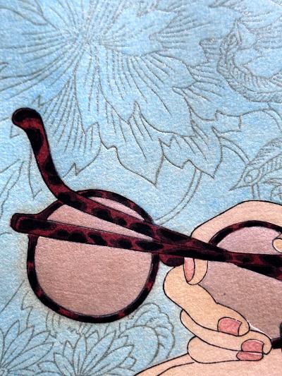 Paul Jacoulet Woodblock Print Le Mandarin Aux Lunettes by Paul Jacoulet