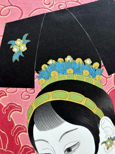 Paul Jacoulet Woodblock Print Les Jades Chinoise by Paul Jacoulet