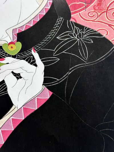 Paul Jacoulet Woodblock Print Les Jades Chinoise by Paul Jacoulet