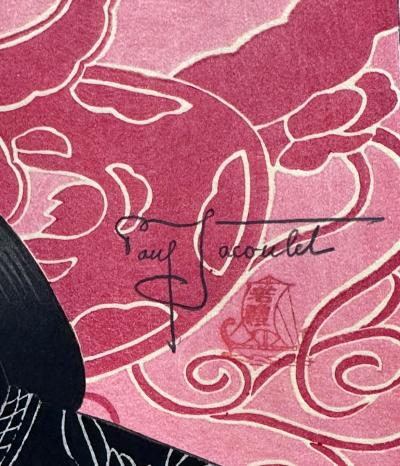 Paul Jacoulet Woodblock Print Les Jades Chinoise by Paul Jacoulet