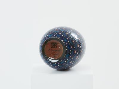 Paul Jacquet French Art Deco enameled ceramic vase 1930