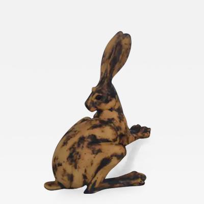 Paul Jenkins Jackrabbit ceramic sculpture