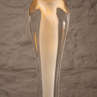 Paul Kedelv Glass Lamp by Paul Kedelv for Flygsfors Glasbruk Sweden 1960s