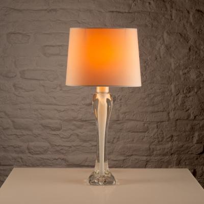 Paul Kedelv Glass Lamp by Paul Kedelv for Flygsfors Glasbruk Sweden 1960s