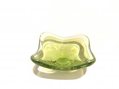 Paul Kedelv Two Glass Bowls by Paul Kedelv for Flygsfors 1955