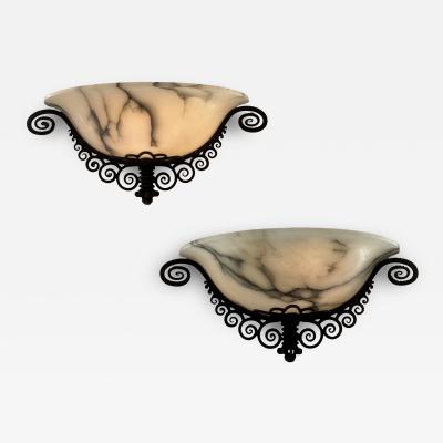 Paul Kiss Art Deco wall sconces by Paul Kiss