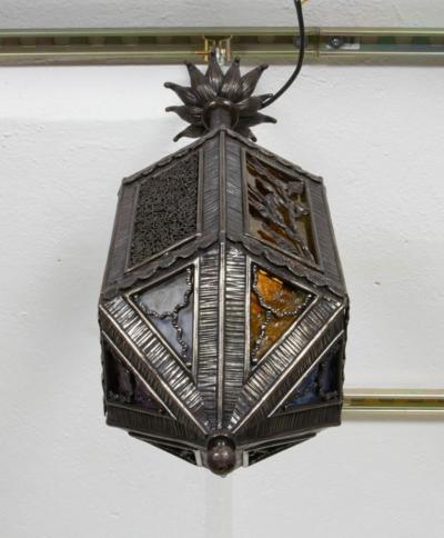 Paul Kiss Kiss wrought iron lantern