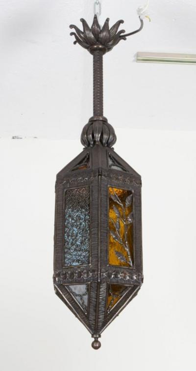 Paul Kiss Kiss wrought iron lantern