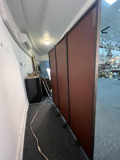 Paul Kiss MAGNIFICIENT FRENCH ART DECO WROUGHT IRON TRIFOLD MIRROR