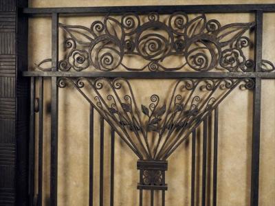 Paul Kiss Paul Kiss pair of hand forged iron panels