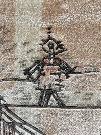 Paul Klee Hand Made Tapestry The Tightrope Walker After Paul Klee