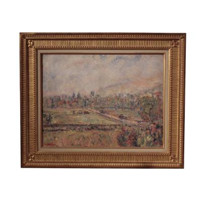 Paul Kron Paul Kron Paysage de Campagne oil on canvas