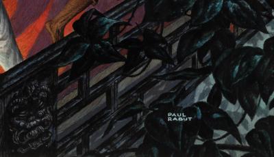 Paul L Rabut Film Noir Original Artwork The Saturday Evening Post interior