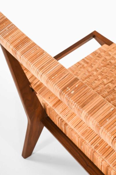 Paul L szl Mid Century Bench Sofa in Mahogany and Cane by Paul L szl 1950