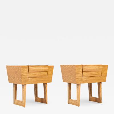 Paul L szl Mid Century Modern Night Stands by Paul Laszlo for Brown Saltman