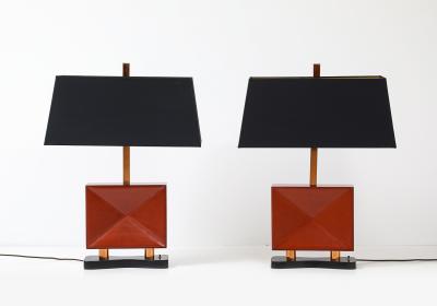 Paul L szl Pair of Custom Table Lamps by Paul L szl 