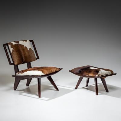 Paul L szl Paul L szl Lounge Chair with Ottoman Glenn of California USA 1950s