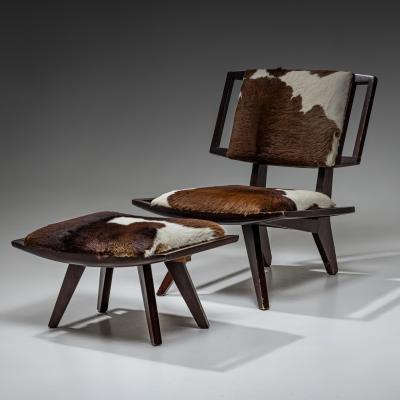 Paul L szl Paul L szl Lounge Chair with Ottoman Glenn of California USA 1950s