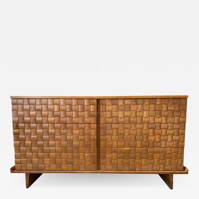 Paul L szl Paul Laszlo Basketweave Chest of Drawers for Brown Saltman Oak