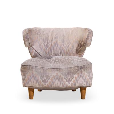 Paul L szl Paul Laszlo Mid Century Scroll Lounge Chairs Pair
