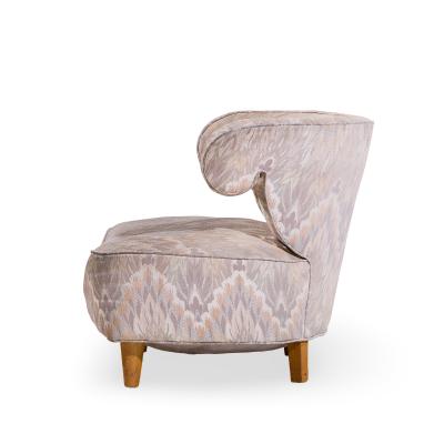 Paul L szl Paul Laszlo Mid Century Scroll Lounge Chairs Pair