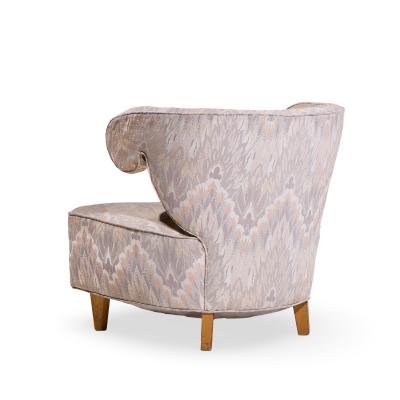 Paul L szl Paul Laszlo Mid Century Scroll Lounge Chairs Pair