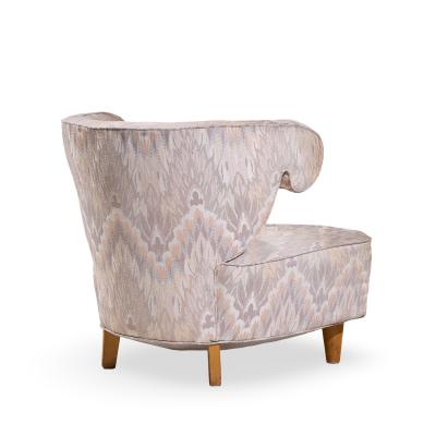 Paul L szl Paul Laszlo Mid Century Scroll Lounge Chairs Pair