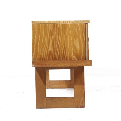 Paul L szl Paul Laszlo for Brown Saltman Mid Century Basket Weave Bleached Oak Desk