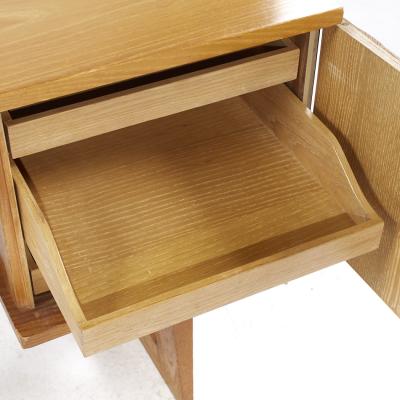 Paul L szl Paul Laszlo for Brown Saltman Mid Century Basket Weave Bleached Oak Desk