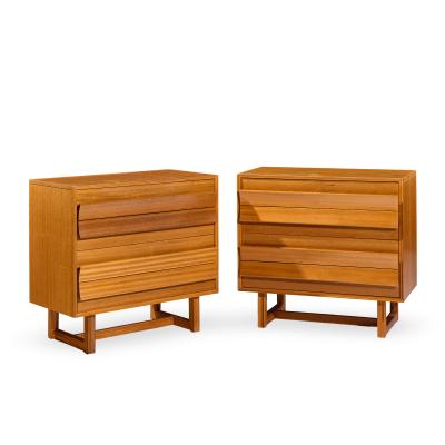 Paul L szl Paul Laszlo for Brown Saltman Mid Century Chest of Drawers Dresser Pair