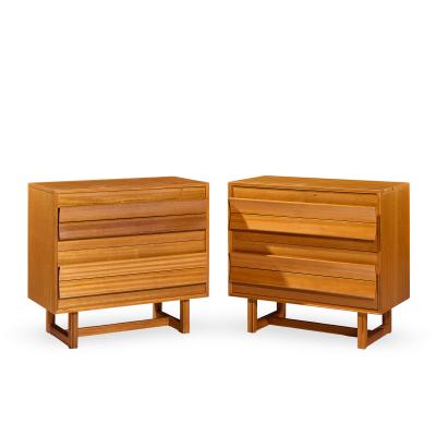 Paul L szl Paul Laszlo for Brown Saltman Mid Century Chest of Drawers Dresser Pair