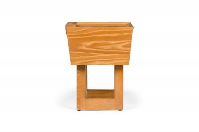 Paul L szl Paul Laszlo for Brown Saltman Mid Century Wooden Trapezoidal Nightstands