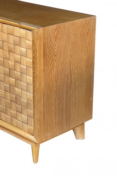 Paul L szl Rare Paul L szl for Brown Saltman Basket Weave Sideboard