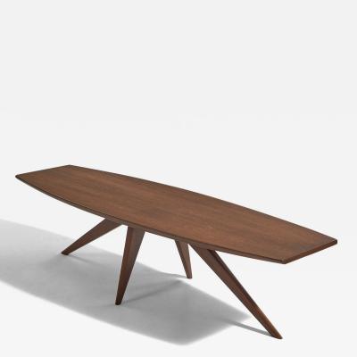 Paul Laszlo Coffee Table in Walnut for Brown Saltman United States 1950s